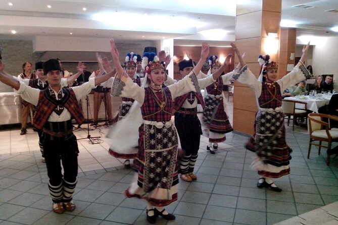Bulgarian Dinner with Show from Nessebar and Sunny Beach - The dinner is the centerpiece: salad, main dish, dessert