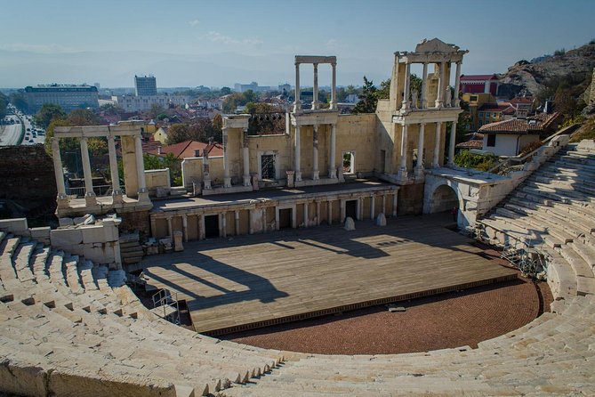 Plovdiv guided walking tour - The finish near the Ancient Stadium of Philipopolis