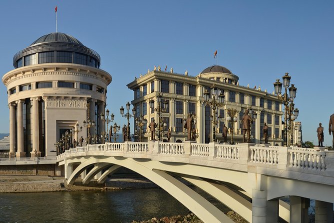 Skopje North Macedonia Day Tour from Sofia - Skopje Eye Bridge and Macedonia Square photo time