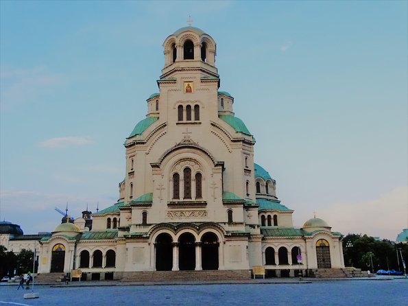 Sofia by Night Panoramic Tour with Dinner and Folklore Show - National Palace of Culture and Vasil Levski Stadium: big-city scale