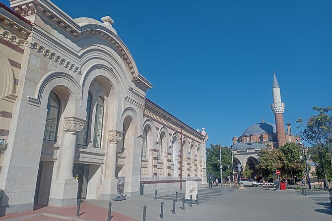 Sofia Food & Tasting Tour with Communist-Era Tram Ride - Entering St. Alexander Nevsky Cathedral First